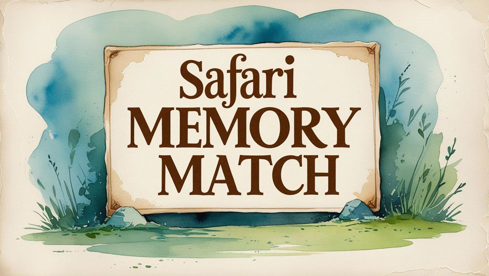 Safari Memory Match